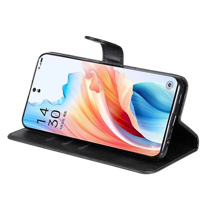 For Oppo A2 Pro 5G Case Zipper Pocket Leather Wallet Phone Cover
