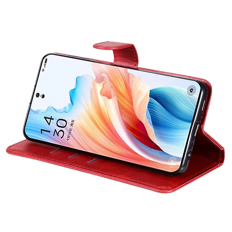 For Oppo A2 Pro 5G Case Zipper Pocket Leather Wallet Phone Cover