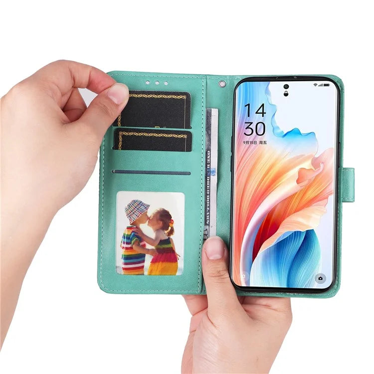 For Oppo A2 Pro 5G Case Wallet Sunflower Imprinted Leather Phone Cover