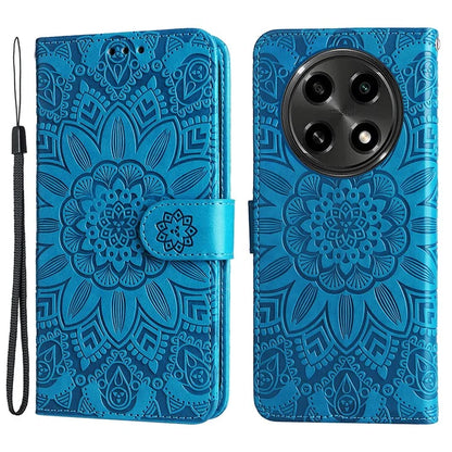 For Oppo A2 Pro 5G Case Wallet Sunflower Imprinted Leather Phone Cover