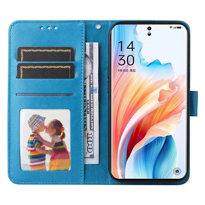 For Oppo A2 Pro 5G Case Wallet Sunflower Imprinted Leather Phone Cover