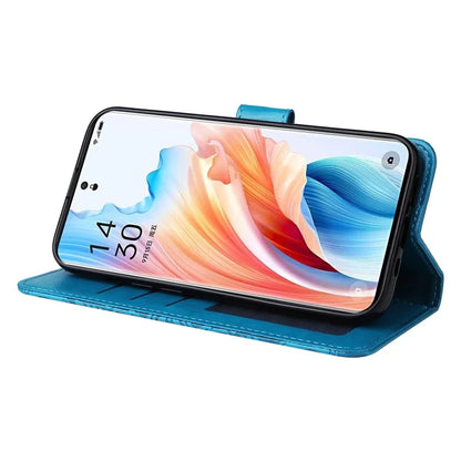 For Oppo A2 Pro 5G Case Wallet Sunflower Imprinted Leather Phone Cover