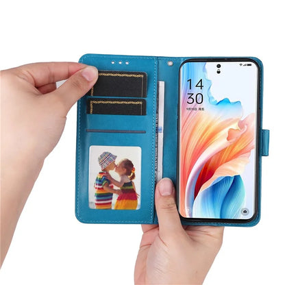 For Oppo A2 Pro 5G Case Wallet Sunflower Imprinted Leather Phone Cover