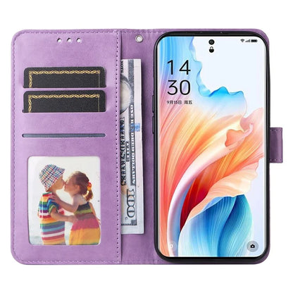 For Oppo A2 Pro 5G Case Wallet Sunflower Imprinted Leather Phone Cover