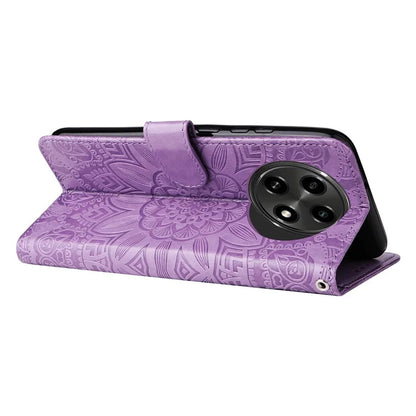 For Oppo A2 Pro 5G Case Wallet Sunflower Imprinted Leather Phone Cover
