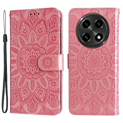 For Oppo A2 Pro 5G Case Wallet Sunflower Imprinted Leather Phone Cover