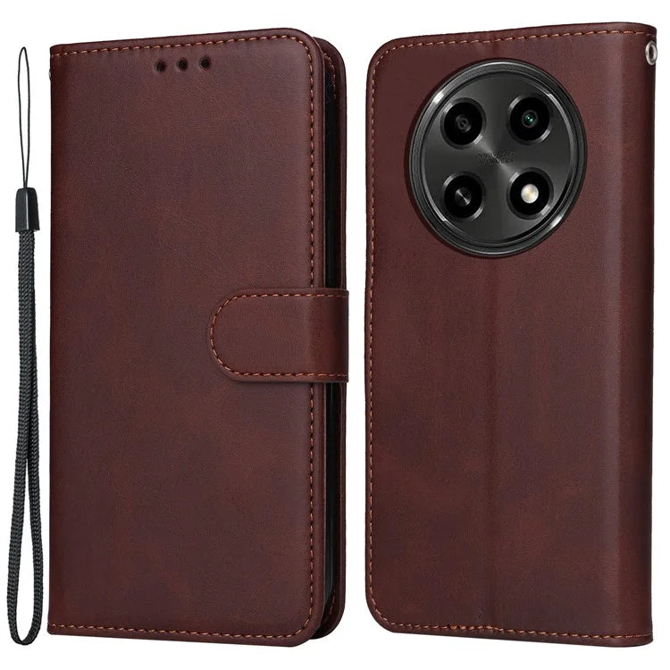 For Oppo A2 Pro 5G Case Calf Texture Leather Wallet Phone Cover