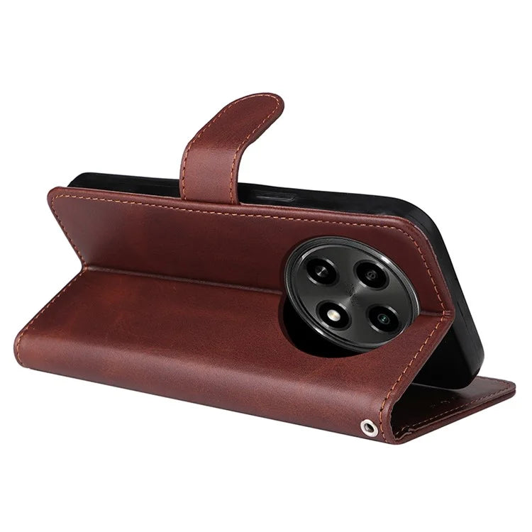 For Oppo A2 Pro 5G Case Calf Texture Leather Wallet Phone Cover