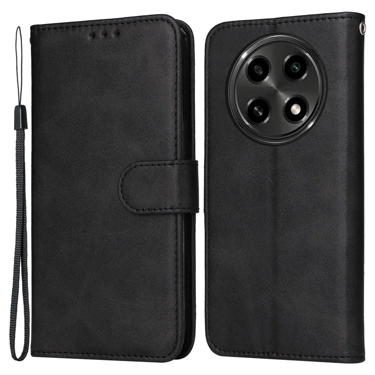 For Oppo A2 Pro 5G Case Calf Texture Leather Wallet Phone Cover