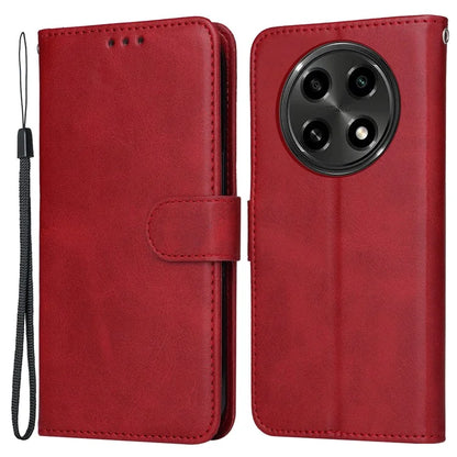 For Oppo A2 Pro 5G Case Calf Texture Leather Wallet Phone Cover