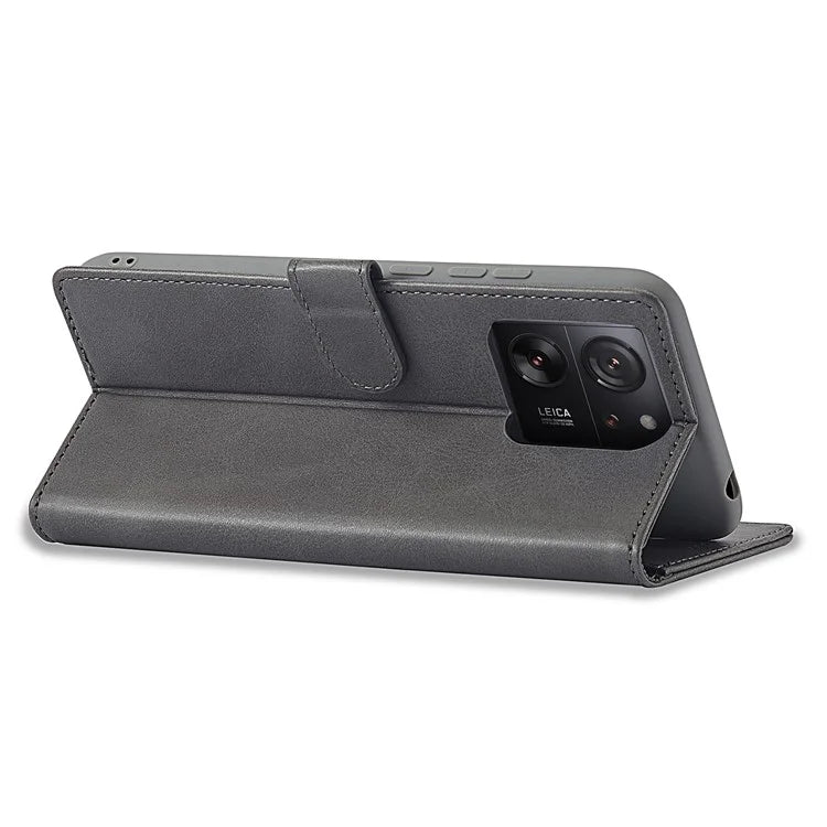 LC.IMEEKE For Xiaomi 13T / 13T Pro / Redmi K60 Ultra Case Calf Texture Leather Wallet Phone Anti-shock Cover