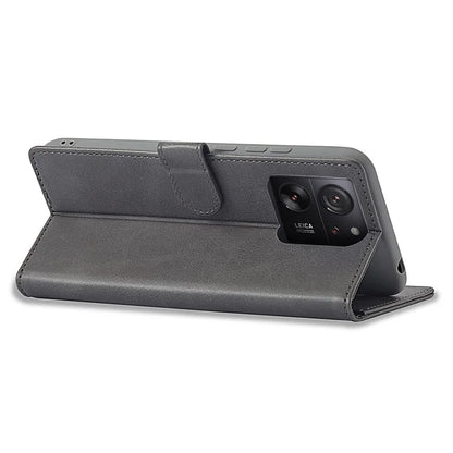 LC.IMEEKE For Xiaomi 13T / 13T Pro / Redmi K60 Ultra Case Calf Texture Leather Wallet Phone Anti-shock Cover