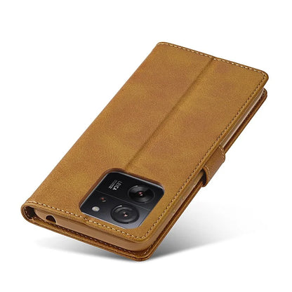 LC.IMEEKE For Xiaomi 13T / 13T Pro / Redmi K60 Ultra Case Calf Texture Leather Wallet Phone Anti-shock Cover