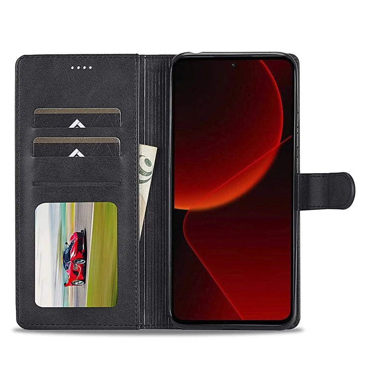 LC.IMEEKE For Xiaomi 13T / 13T Pro / Redmi K60 Ultra Case Calf Texture Leather Wallet Phone Anti-shock Cover