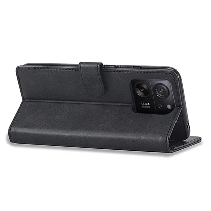 LC.IMEEKE For Xiaomi 13T / 13T Pro / Redmi K60 Ultra Case Calf Texture Leather Wallet Phone Anti-shock Cover