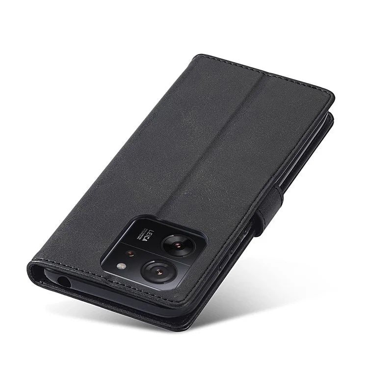 LC.IMEEKE For Xiaomi 13T / 13T Pro / Redmi K60 Ultra Case Calf Texture Leather Wallet Phone Anti-shock Cover