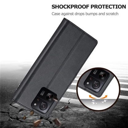 LC.IMEEKE For Xiaomi 13T / 13T Pro / Redmi K60 Ultra Case Calf Texture Leather Wallet Phone Anti-shock Cover