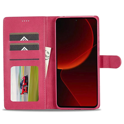 LC.IMEEKE For Xiaomi 13T / 13T Pro / Redmi K60 Ultra Case Calf Texture Leather Wallet Phone Anti-shock Cover
