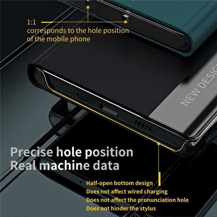 For Samsung Galaxy A05s 4G Leather Case Electroplating Stand Phone Cover
