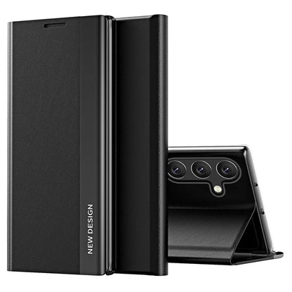 For Samsung Galaxy A05s 4G Leather Case Electroplating Stand Phone Cover