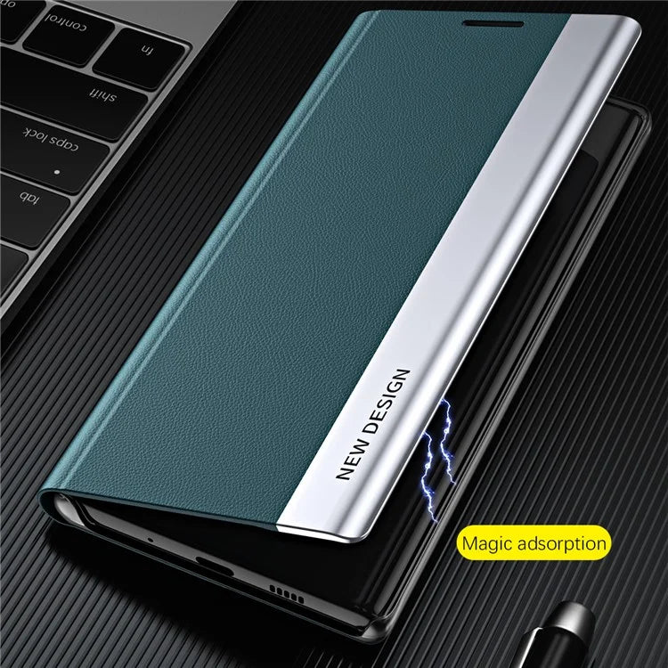 For Samsung Galaxy A05s 4G Leather Case Electroplating Stand Phone Cover