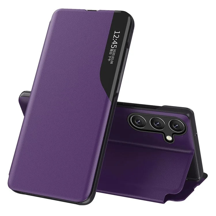 For Samsung Galaxy A05s 4G Case View Window PU Leather Stand Cover