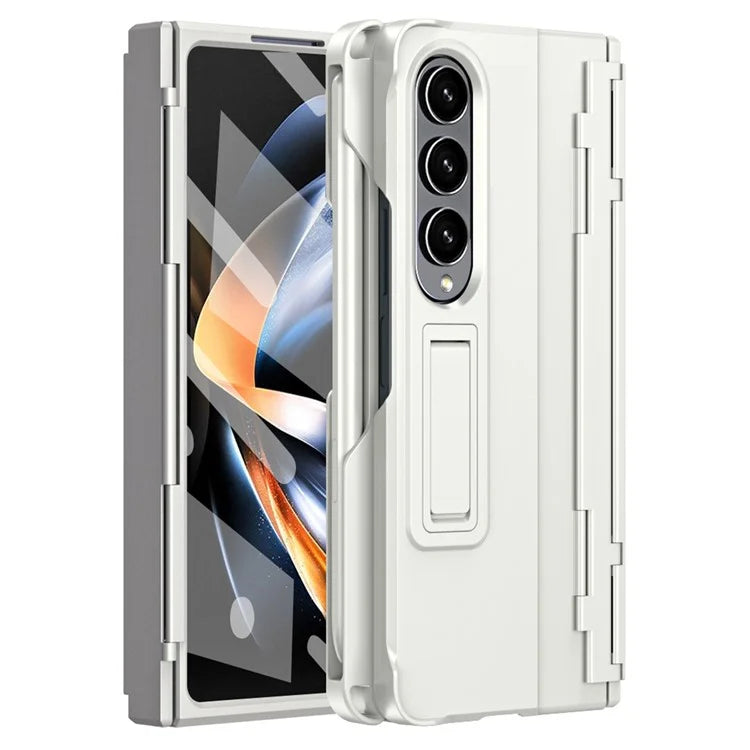 For Samsung Galaxy Z Fold4 5G Case Hinge Protection Phone Cover with Screen Protector / Stylus Pen