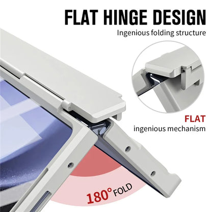 For Samsung Galaxy Z Fold4 5G Case Hinge Protection Phone Cover with Screen Protector / Stylus Pen