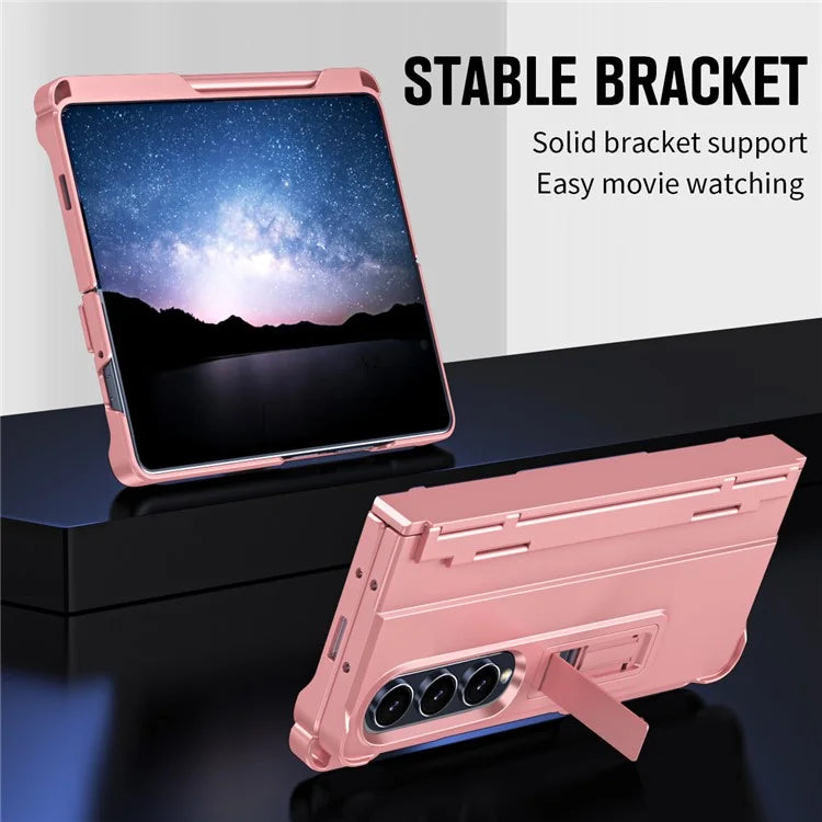 For Samsung Galaxy Z Fold4 5G Case Hinge Protection Phone Cover with Screen Protector / Stylus Pen