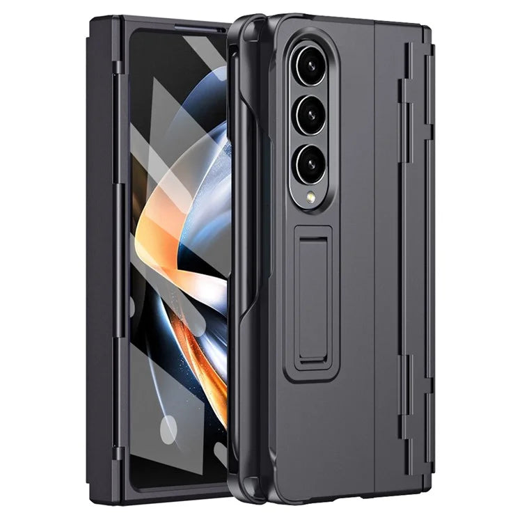 For Samsung Galaxy Z Fold4 5G Case Hinge Protection Phone Cover with Screen Protector / Stylus Pen