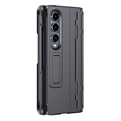 For Samsung Galaxy Z Fold4 5G Case Hinge Protection Phone Cover with Screen Protector / Stylus Pen