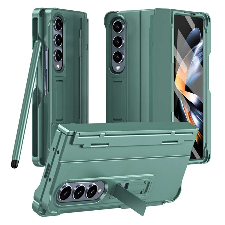 For Samsung Galaxy Z Fold4 5G Case Hinge Protection Phone Cover with Screen Protector / Stylus Pen