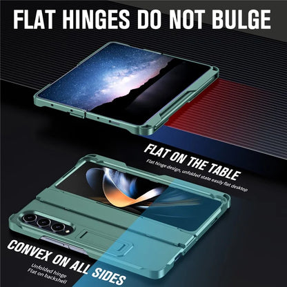 For Samsung Galaxy Z Fold4 5G Case Hinge Protection Phone Cover with Screen Protector / Stylus Pen