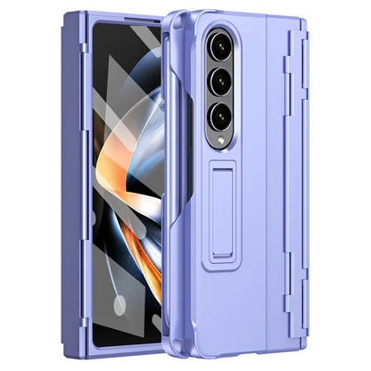 For Samsung Galaxy Z Fold4 5G Case Hinge Protection Phone Cover with Screen Protector / Stylus Pen