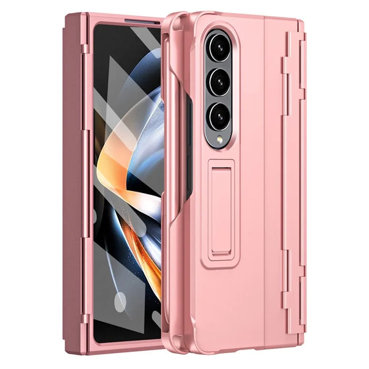 For Samsung Galaxy Z Fold3 5G Case Rubberized PC Phone Cover with Screen Protector / Stylus Pen