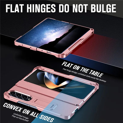 For Samsung Galaxy Z Fold3 5G Case Rubberized PC Phone Cover with Screen Protector / Stylus Pen
