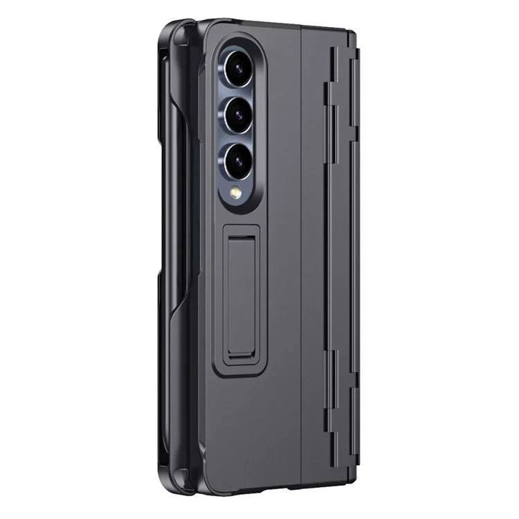 For Samsung Galaxy Z Fold3 5G Case Rubberized PC Phone Cover with Screen Protector / Stylus Pen