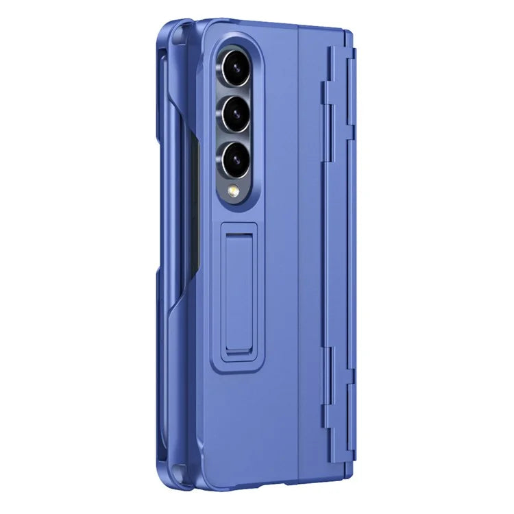 For Samsung Galaxy Z Fold3 5G Case Rubberized PC Phone Cover with Screen Protector / Stylus Pen