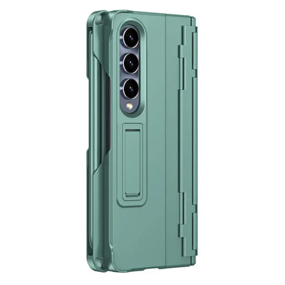 For Samsung Galaxy Z Fold3 5G Case Rubberized PC Phone Cover with Screen Protector / Stylus Pen