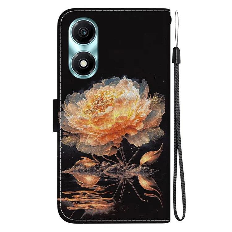 For Honor X5 Plus / Play 40C 5G Case Pattern Printing Leather Phone Cover
