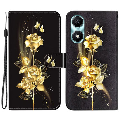 For Honor X5 Plus / Play 40C 5G Case Pattern Printing Leather Phone Cover