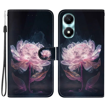For Honor X5 Plus / Play 40C 5G Case Pattern Printing Leather Phone Cover