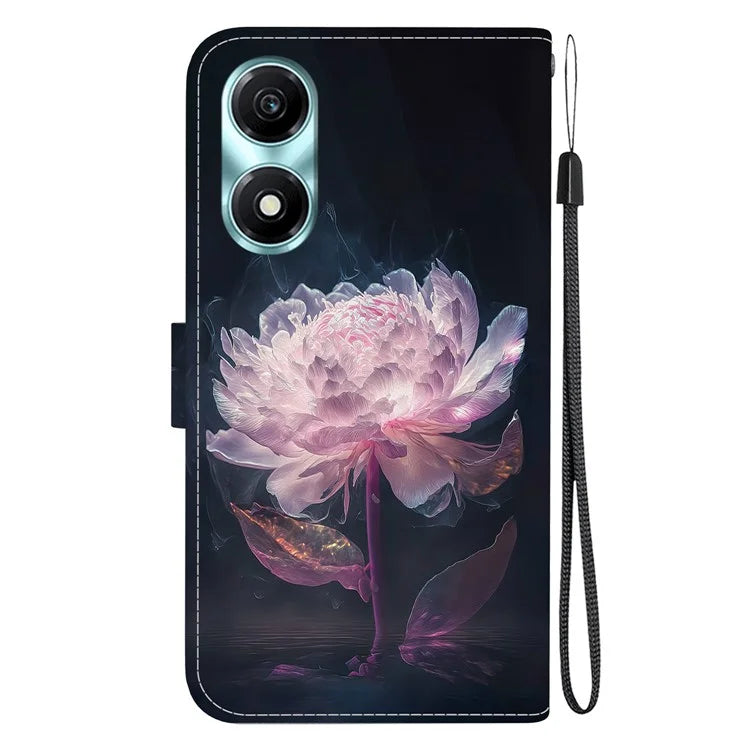 For Honor X5 Plus / Play 40C 5G Case Pattern Printing Leather Phone Cover