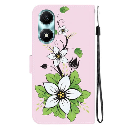 For Honor X5 Plus / Play 40C 5G Case Pattern Printing Leather Phone Cover