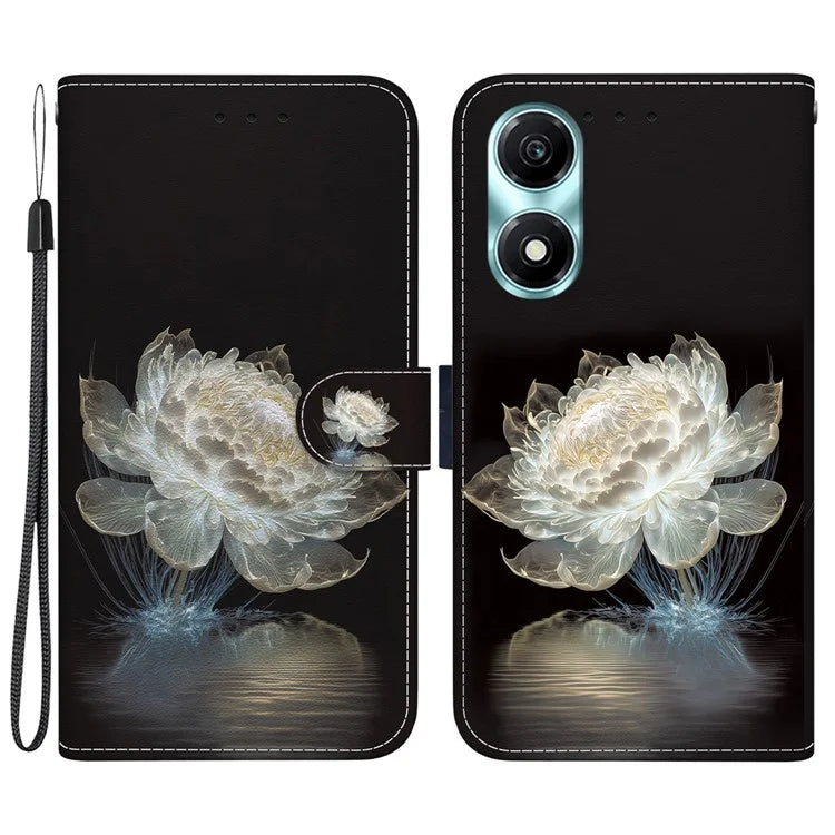 For Honor X5 Plus / Play 40C 5G Case Pattern Printing Leather Phone Cover