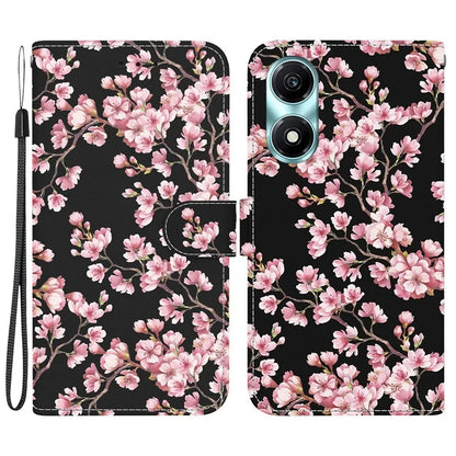 For Honor X5 Plus / Play 40C 5G Case Pattern Printing Leather Phone Cover