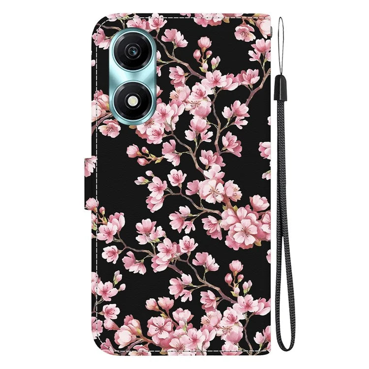 For Honor X5 Plus / Play 40C 5G Case Pattern Printing Leather Phone Cover