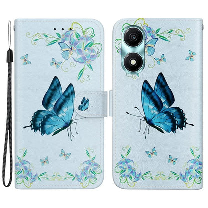 For Honor X5 Plus / Play 40C 5G Case Pattern Printing Leather Phone Cover