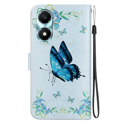 For Honor X5 Plus / Play 40C 5G Case Pattern Printing Leather Phone Cover