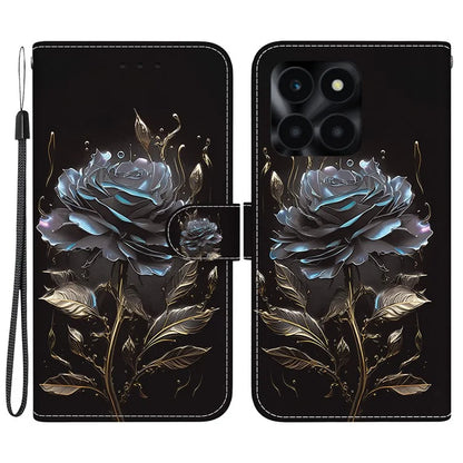 For Honor X6a 4G Leather Case Pattern Printing Wallet Cover